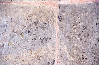 Graffiti de l'église de Morsalines